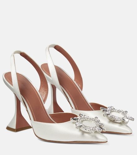 Slingback-Pumps Begum aus Satin - Amina Muaddi - Modalova