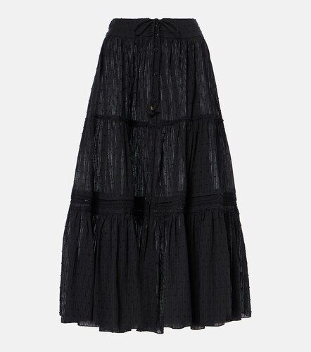 Brie cotton-blend midi skirt - Poupette St Barth - Modalova