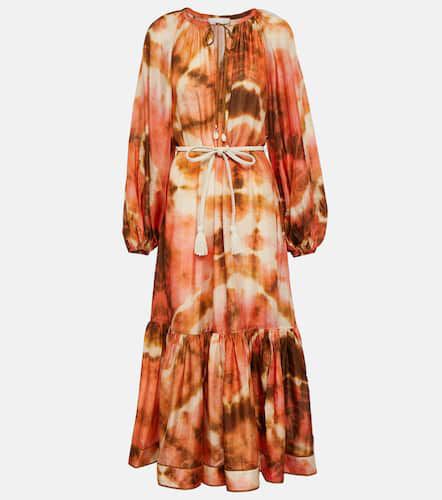 Vacay tie-dye silk midi dress - Zimmermann - Modalova