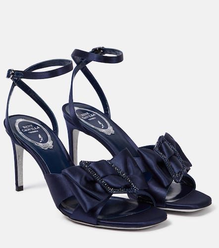 Bow-detail embellished satin pumps - Rene Caovilla - Modalova