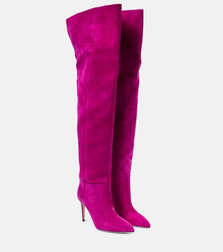 Suede over-the-knee boots - Paris Texas - Modalova