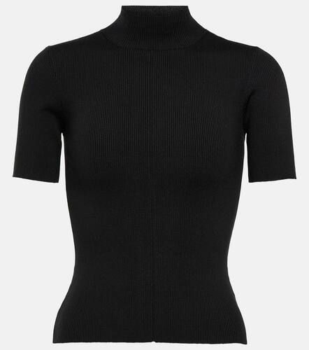 Ribbed-knit silk-blend top - Oscar de la Renta - Modalova