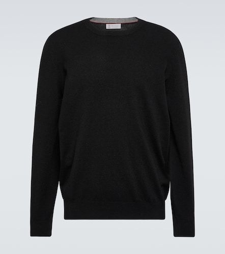 Jersey de cuello redondo de cachemir - Brunello Cucinelli - Modalova
