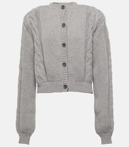 Cable-knit cashmere cardigan - Magda Butrym - Modalova