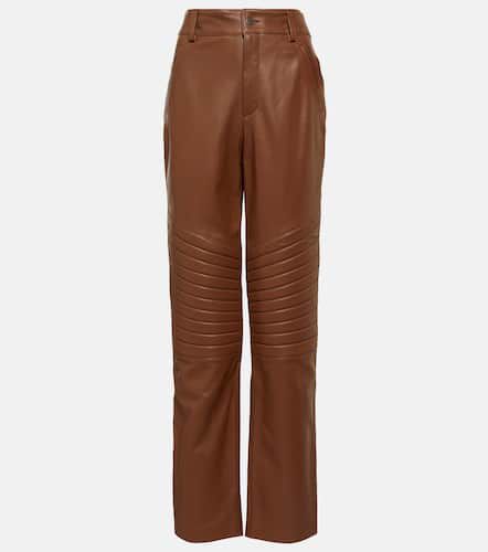 High-rise straight leather pants - Giuseppe di Morabito - Modalova