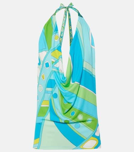 Pucci Draped halterneck printed top - Pucci - Modalova