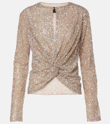 Costarellos Noa sequined cutout top - Costarellos - Modalova