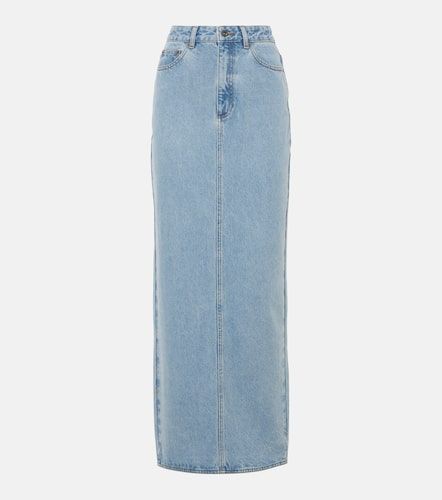 High-rise denim maxi skirt - Self-Portrait - Modalova