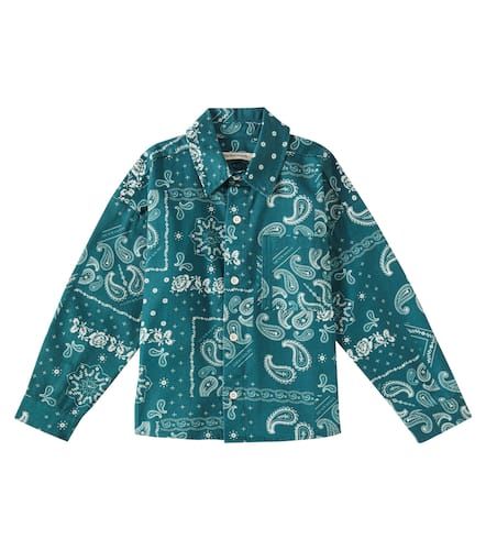 Paisley printed denim shirt - The New Society - Modalova