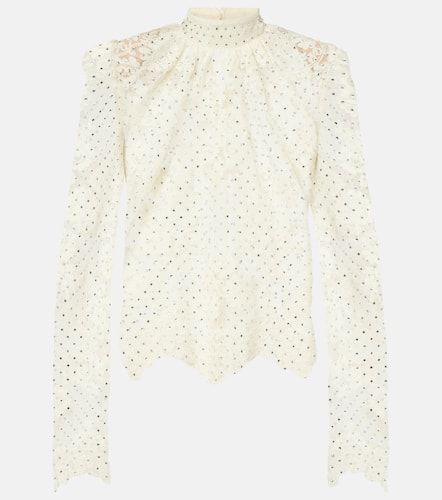 Self-Portrait Polka-dot lace blouse - Self-Portrait - Modalova