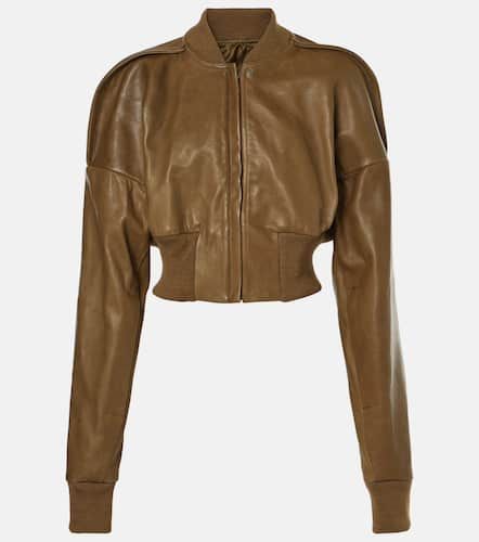 Chaqueta bomber cropped Flight de piel - Rick Owens - Modalova