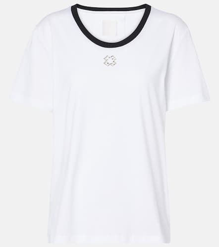 G crystal-embellished cotton jersey T-shirt - Givenchy - Modalova