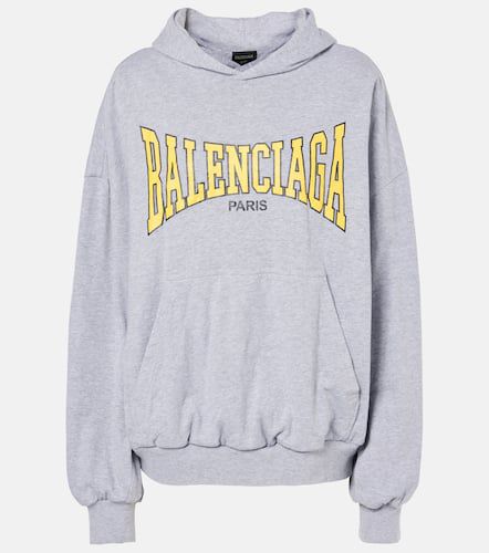 Sudadera con capucha de algodón con logo - Balenciaga - Modalova