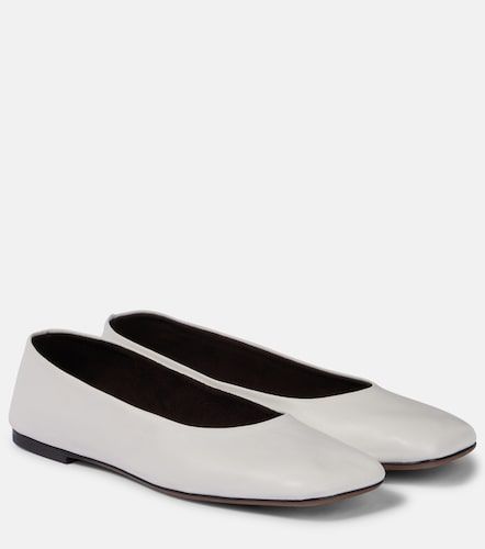 The Row Square leather ballet flats - The Row - Modalova
