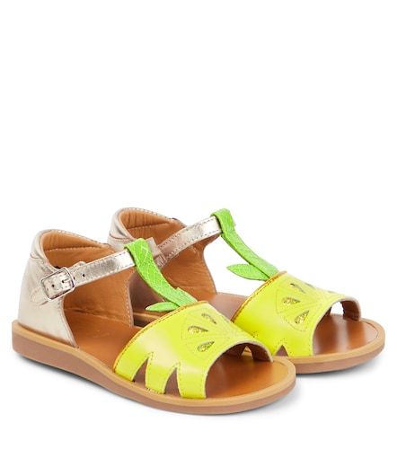 Poppy Agrume leather sandals - Pom d'Api - Modalova