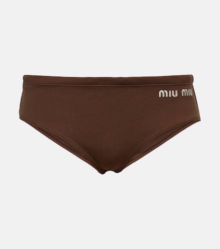 Miu Miu Logo bikini bottoms - Miu Miu - Modalova