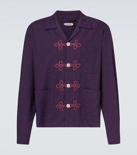 Bode Camisa Astor de lana bordada - Bode - Modalova