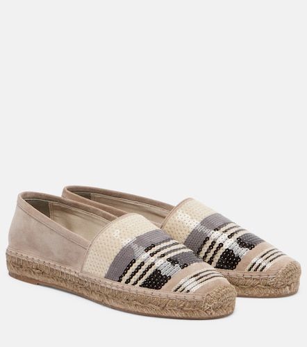 Sequined suede espadrilles - Brunello Cucinelli - Modalova