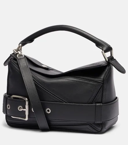 Puzzle Biker Small leather top-handle bag - Loewe - Modalova