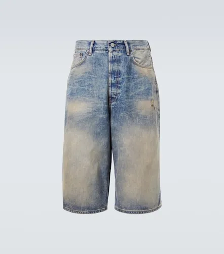 Shorts de denim de tiro bajo - Acne Studios - Modalova