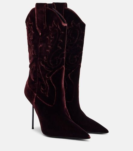Botas Lidia 105 de terciopelo - Paris Texas - Modalova