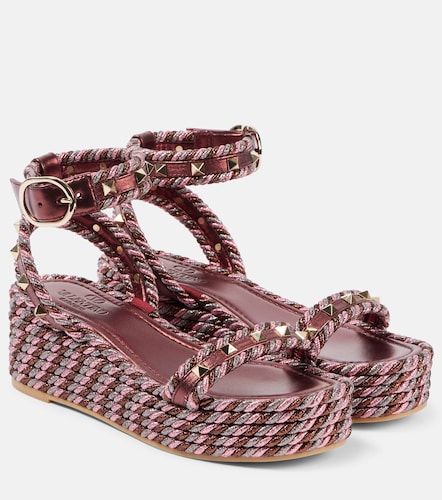 Sandali espadrillas Rockstud Torchon - Valentino Garavani - Modalova
