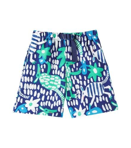 Printed cotton-blend Bermuda shorts - Fabula - Modalova