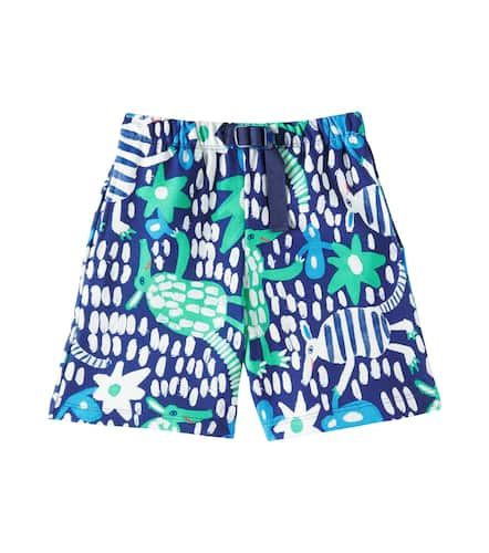 Printed cotton-blend Bermuda shorts - Fabula - Modalova