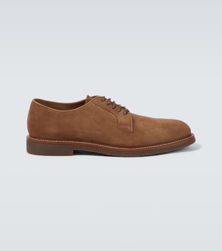 Lace-up leather Derby shoes - Brunello Cucinelli - Modalova