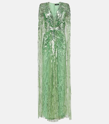 Abito lungo Gold Rush con paillettes - Jenny Packham - Modalova