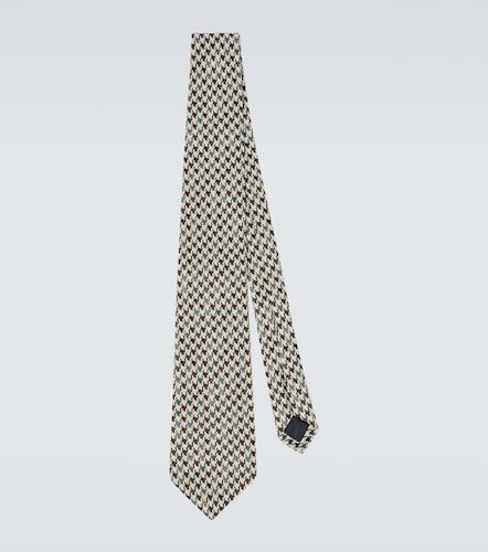 Cravatta in seta pied-de-poule - Dunhill - Modalova