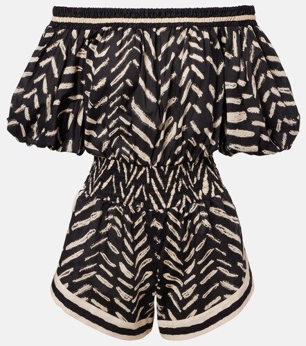 Bedruckter Playsuit aus Baumwolle - Johanna Ortiz - Modalova