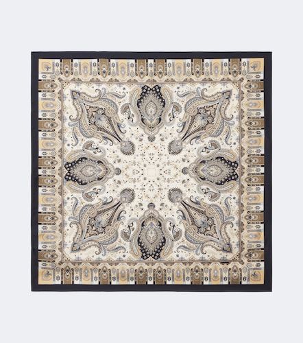 Sciarpa in twill di seta stampata - Etro - Modalova