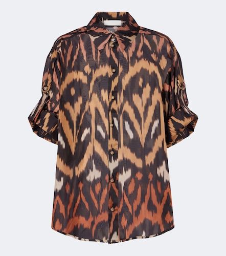 Camicia Aster in seta con stampa - Zimmermann - Modalova