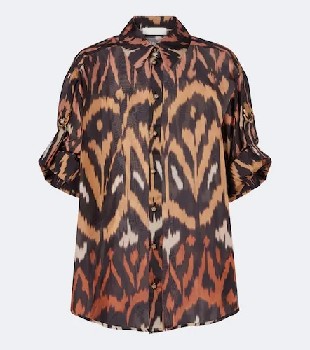 Camisa Aster de seda estampada - Zimmermann - Modalova