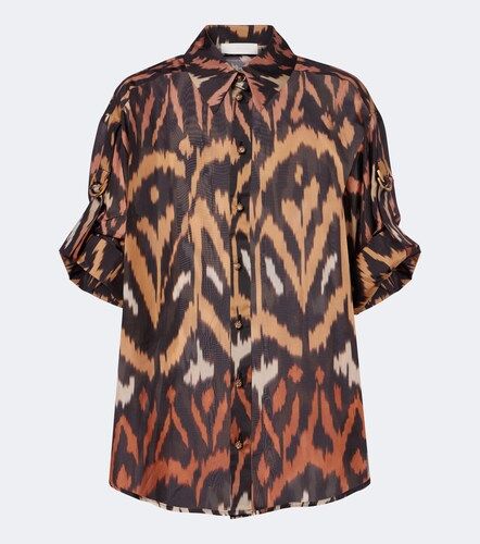 Camisa Aster de seda estampada - Zimmermann - Modalova