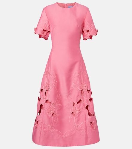 Caroline laser-cut midi dress - Leo Lin - Modalova