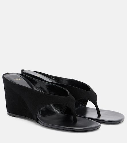 Yaga leather wedge thong sandals - JUDE - Modalova