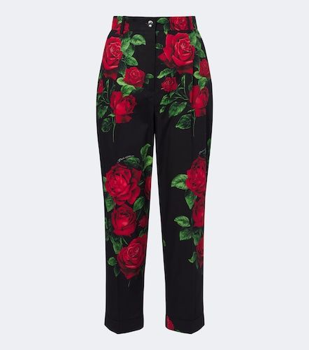 Gerade Cropped-Hose aus Baumwolle - Dolce&Gabbana - Modalova