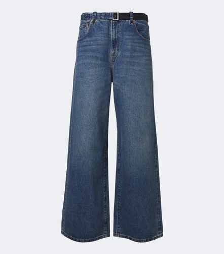 Sacai Jeans anchos con cinturón - Sacai - Modalova