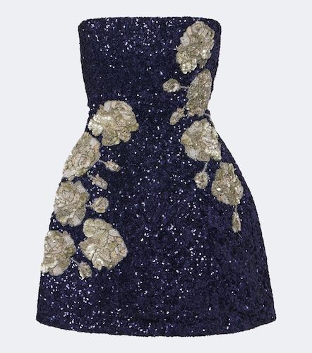 Là Fuori Bustierkleid Midnight Rosette mit Pailletten - La Fuori - Modalova