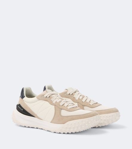 Corso suede-trimmed quilted sneakers - Moncler - Modalova