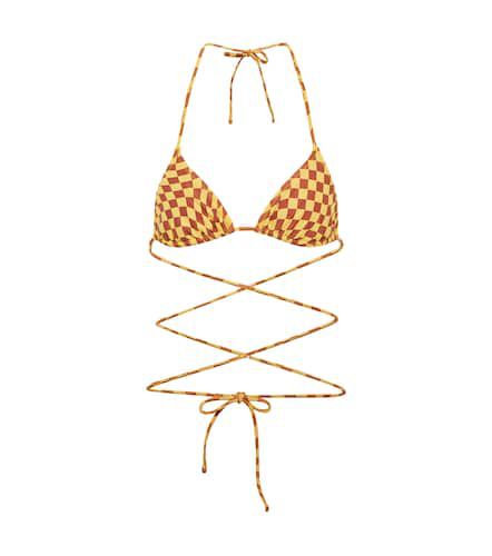 Praia checked tie-around bikini top - Tropic of C - Modalova