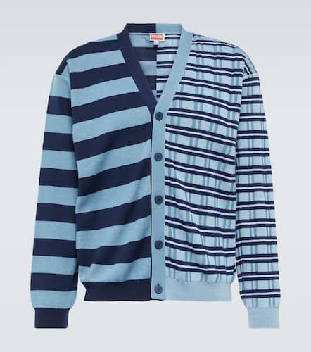 Striped wool and cotton cardigan - Kenzo - Modalova