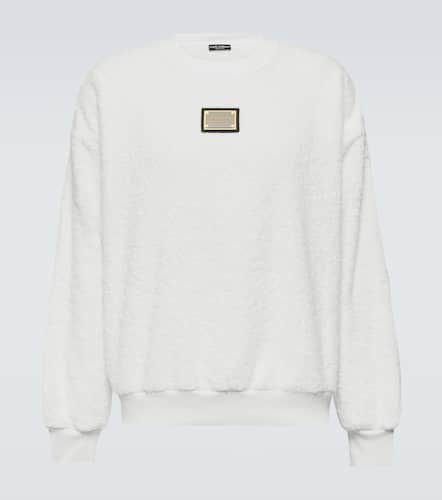 Embellished cotton terry sweatshirt - Dolce&Gabbana - Modalova