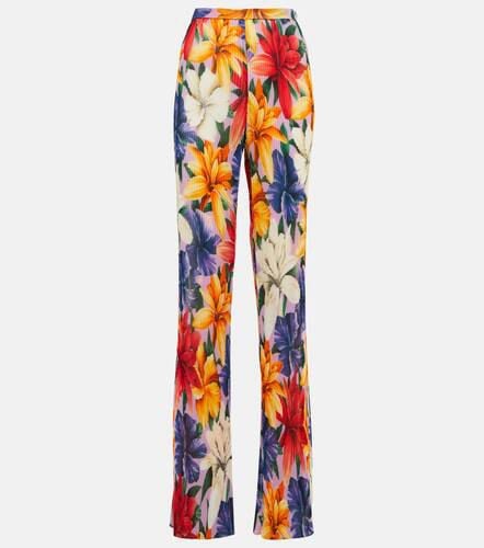 High-rise straight floral pants - Etro - Modalova