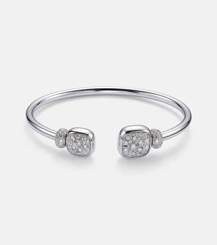 Nudo 18kt gold cuff bracelet with topaz and diamonds - Pomellato - Modalova