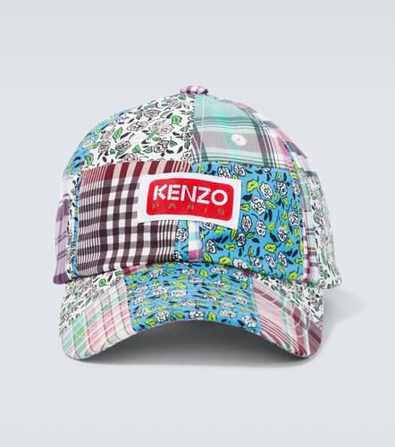 Checked cotton and silk baseball cap - Kenzo - Modalova