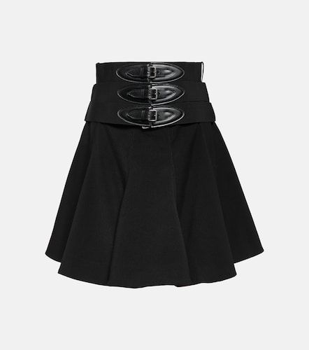 Alaia Belted wool miniskirt - Alaia - Modalova