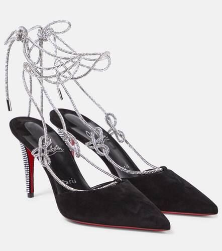 Astrid Lace Strassita 85 suede pumps - Christian Louboutin - Modalova